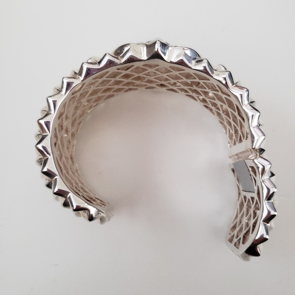 Stephen Webster Sterling Silver Superstud Blue Agate Doublet Cuff Bracel… - Picture 9 of 11